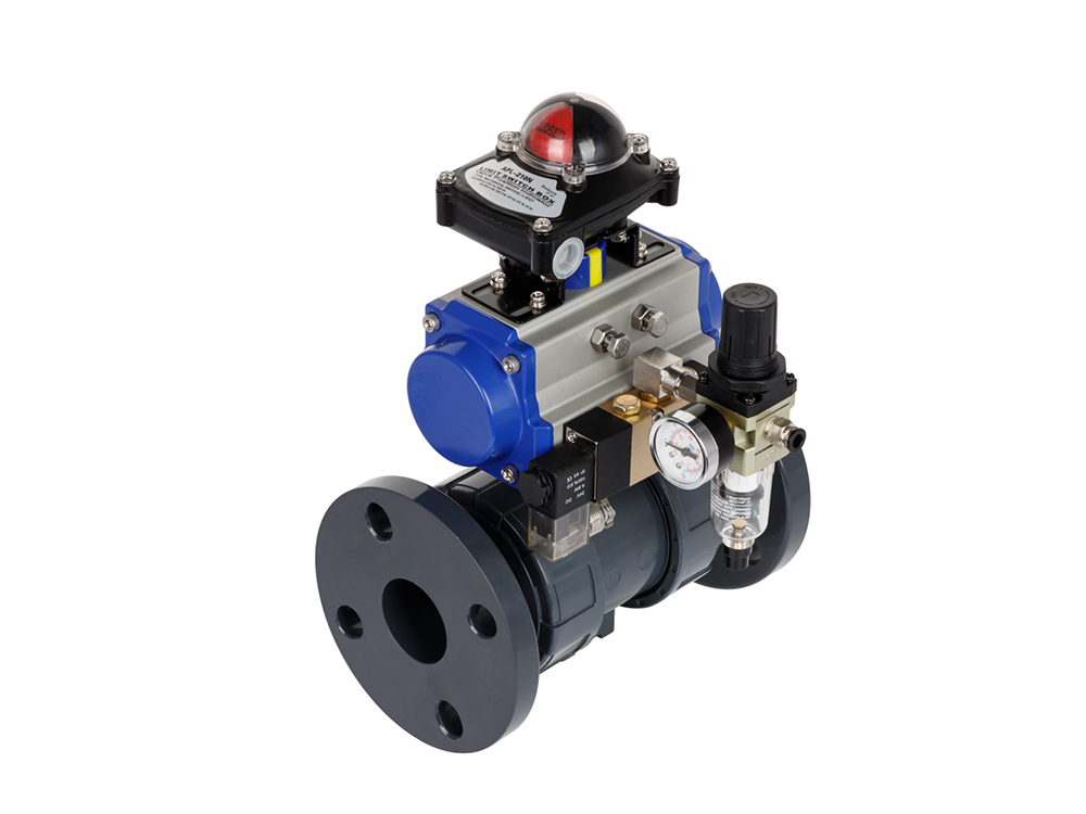 PVC flanged air ball valve