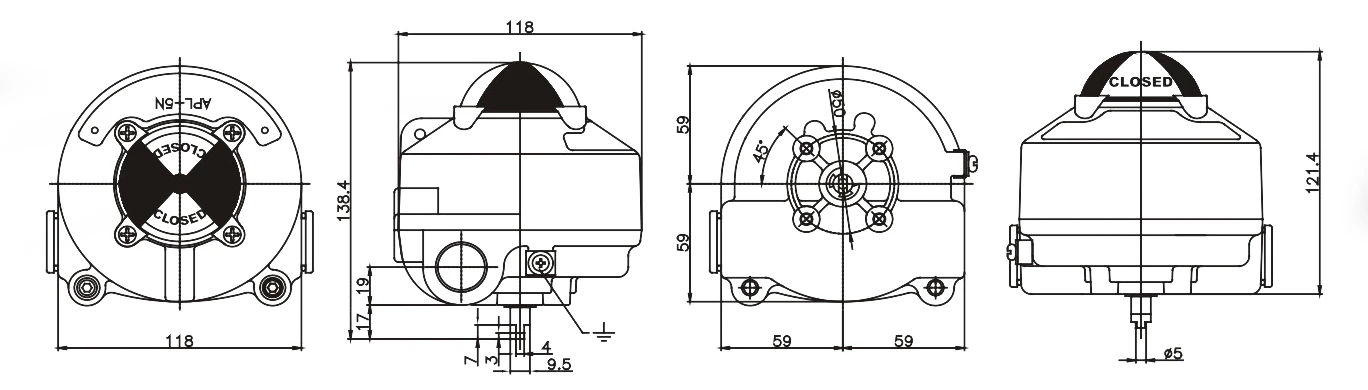 apl-5n limit switch box