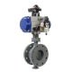 flanged pneumatic butterfly valve