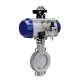 lined air operator butterfly valve