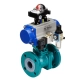 lined pneumatic ball valve