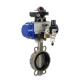 soft seal wafer pneumatic butterfly valve