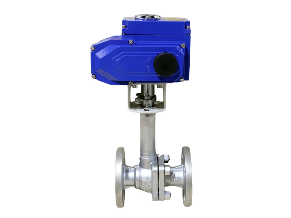 ball valve with electric actuator