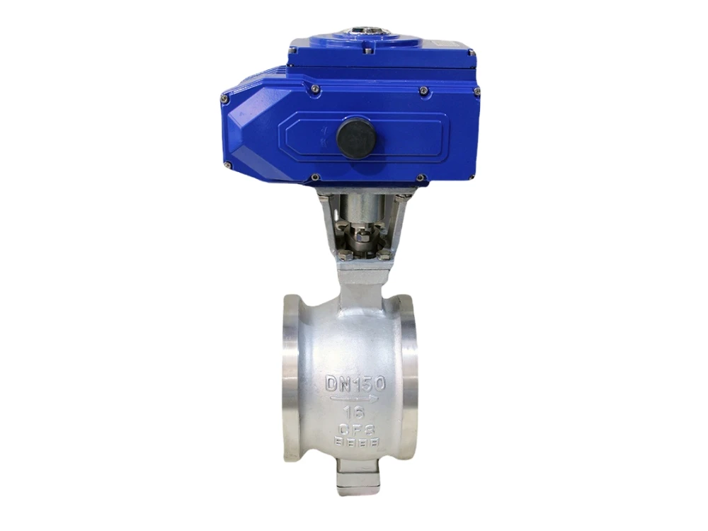 ball valve with electric actuator