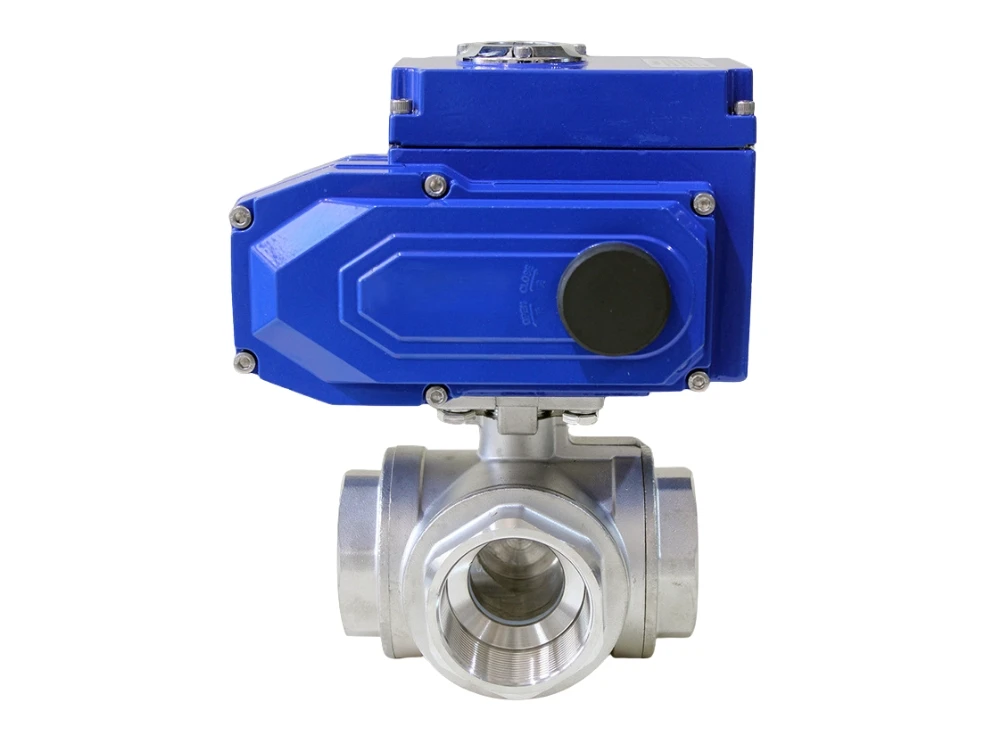 motorized 3 way ball valve