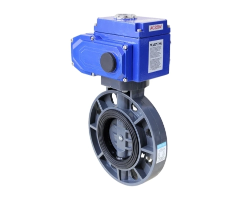 electric actuator pvc butterfly valve