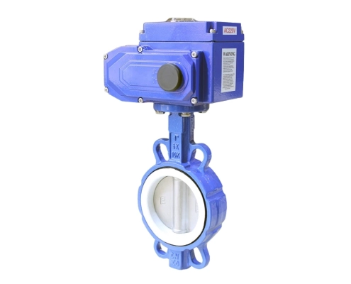 electric wafer butterfly valve